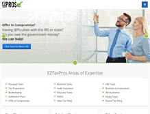 Tablet Screenshot of eztaxpros.com